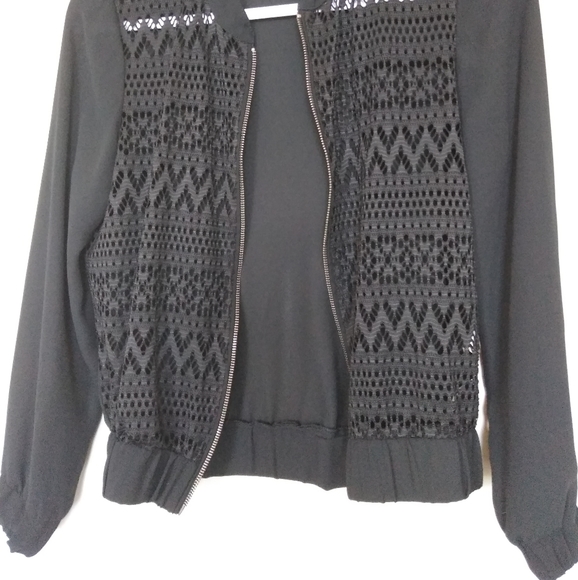 Women's mesh front zipper jacket - Picture 2 of 3